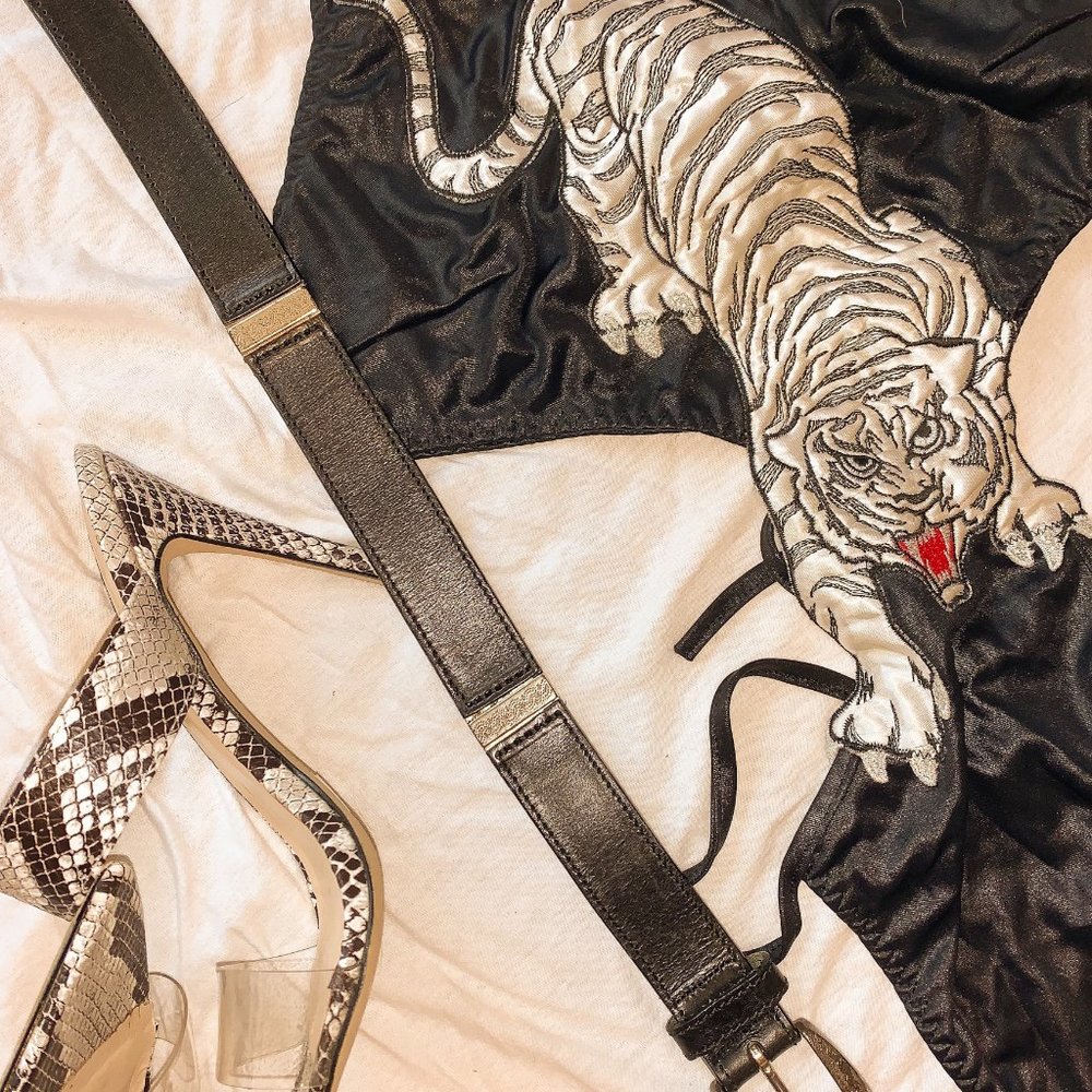 Vintage White Tiger Bodysuit